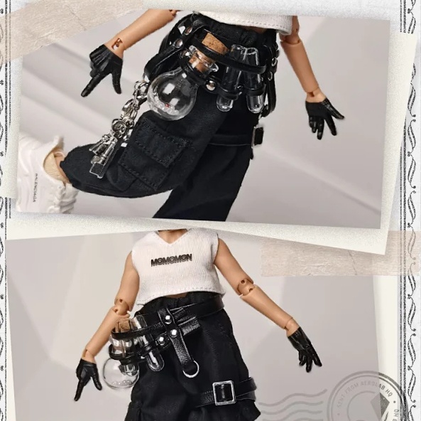 1/12 1/8 ウエストベルト レッグリング ドール小物 OB11