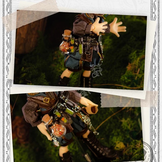 1/12 1/8 ウエストベルト レッグリング ドール小物 OB11