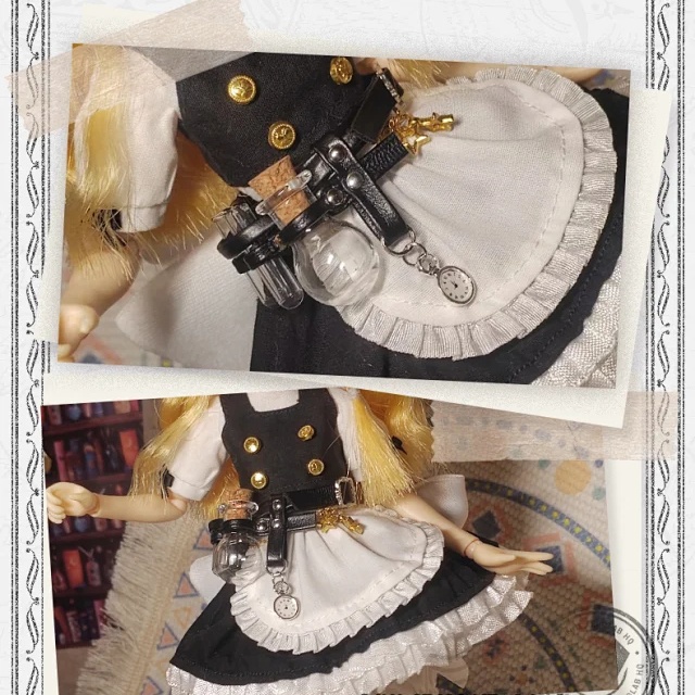 1/12 1/8 ウエストベルト レッグリング ドール小物 OB11