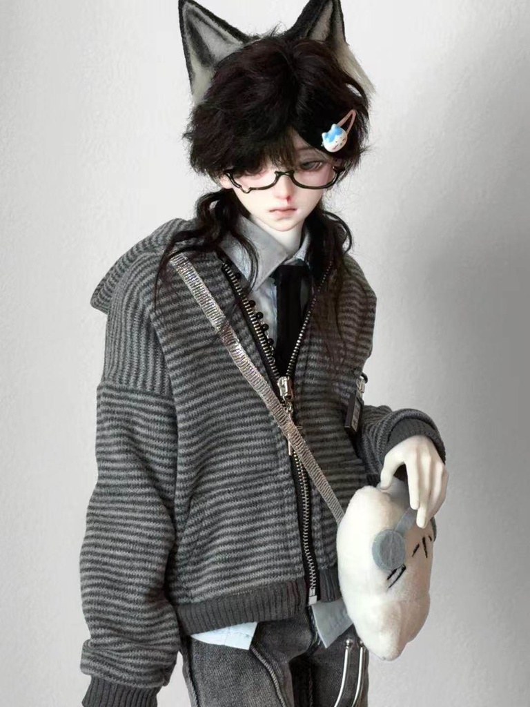 1/4ドール服 1/6ドール服 3色 ストライプジャケット ストライプアウター