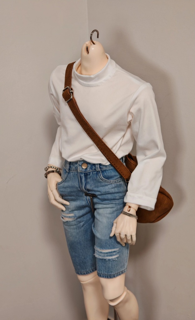 【ID75】 カジュアル長袖Tシャツ ドール服