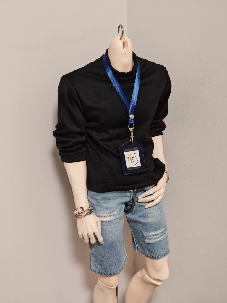 【ID75】　カジュアル長袖Tシャツ　ドール服