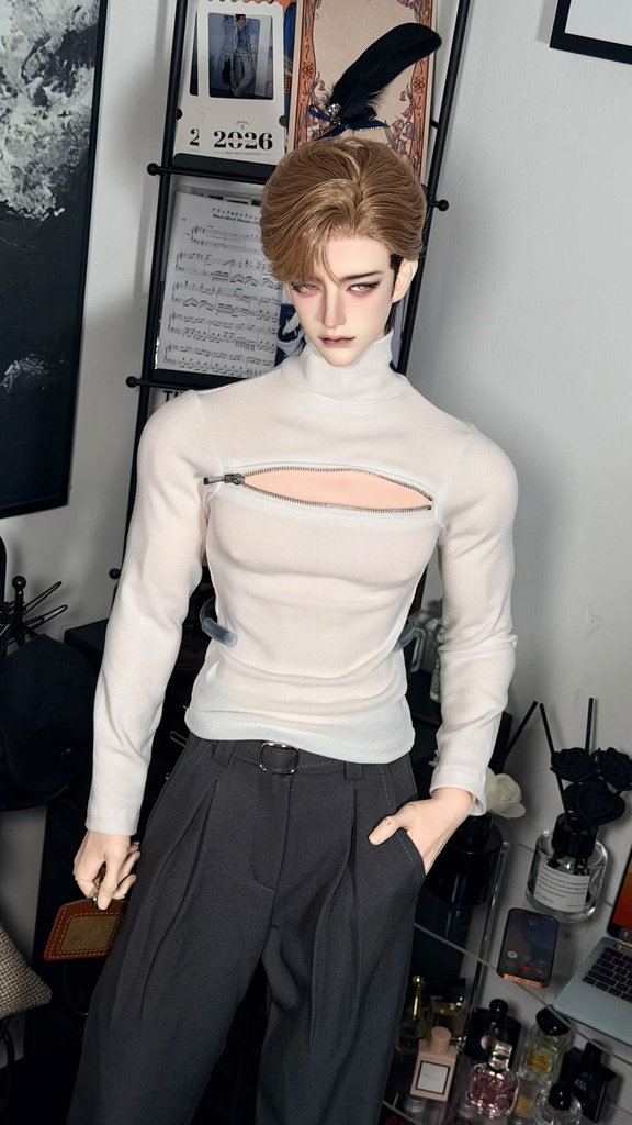 【ID75】 ハイネック オープンインナー ドール服