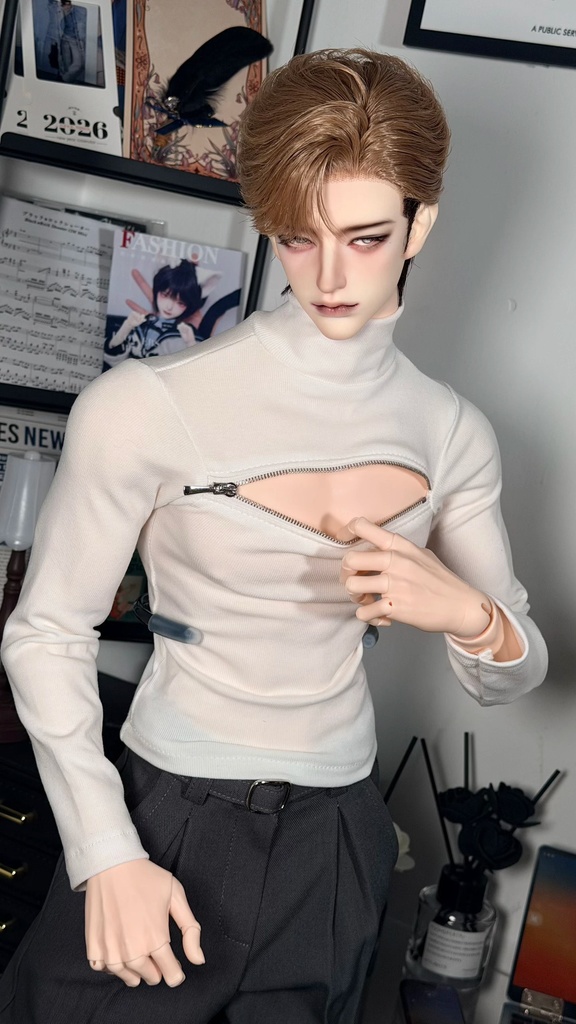 【ID75】 ハイネック オープンインナー ドール服