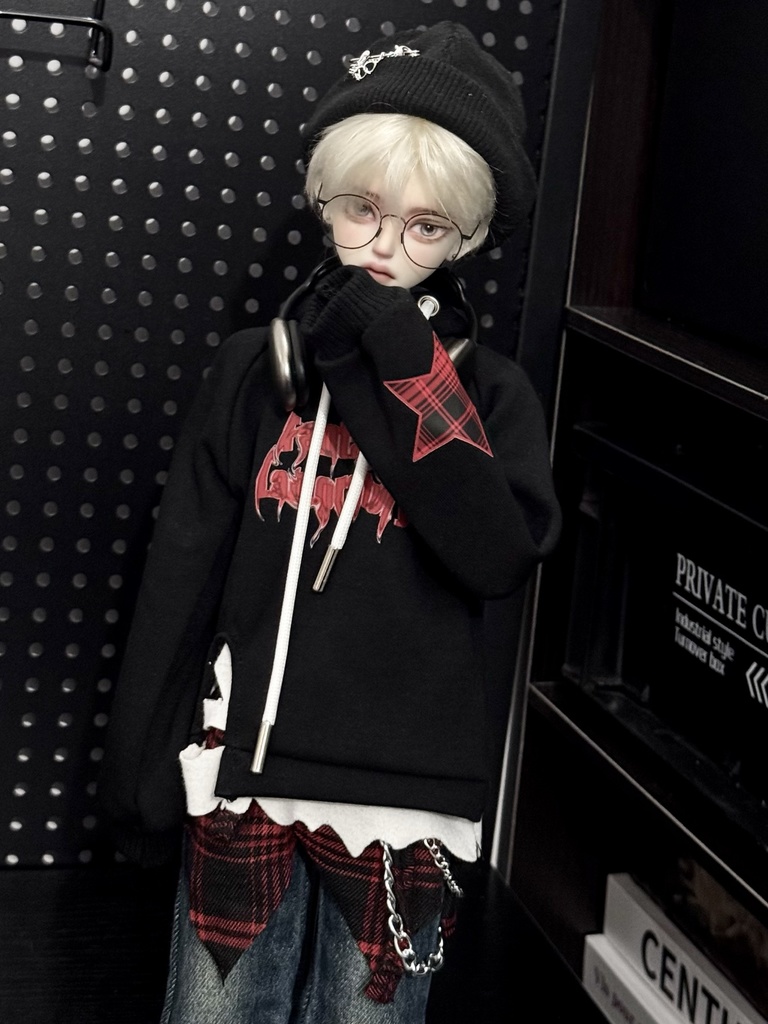 1/4ドール服 ロックコーデ