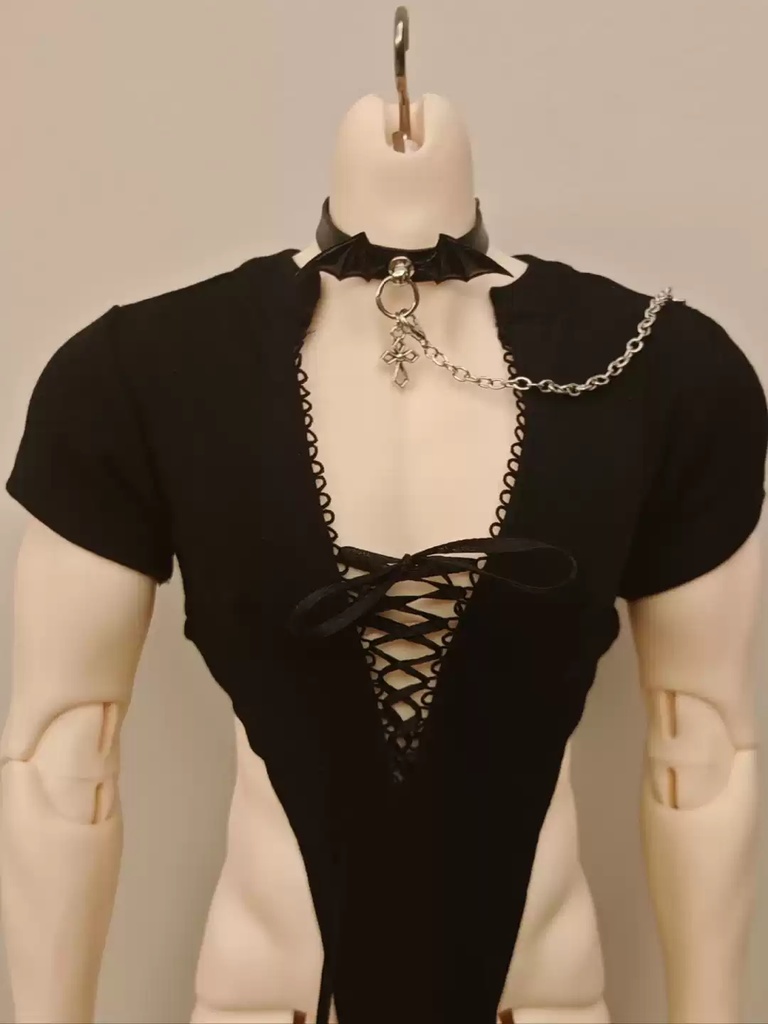 【ID75】 ボディスーツ レオタード 黒 白