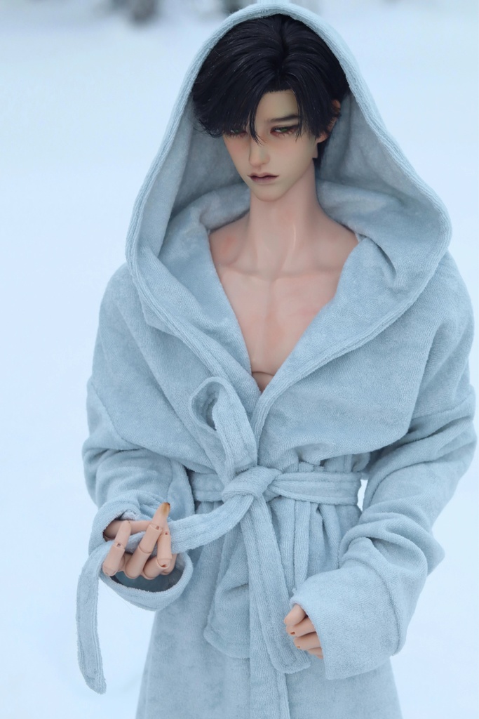 【ID75】バスローブ 62cmドール 68cmドール 1/4ドール