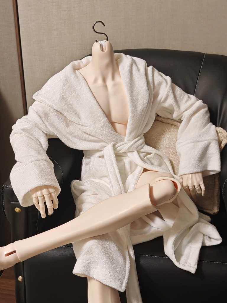 【ID75】バスローブ 62cmドール 68cmドール 1/4ドール