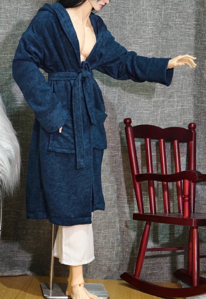 【ID75】バスローブ 62cmドール 68cmドール 1/4ドール