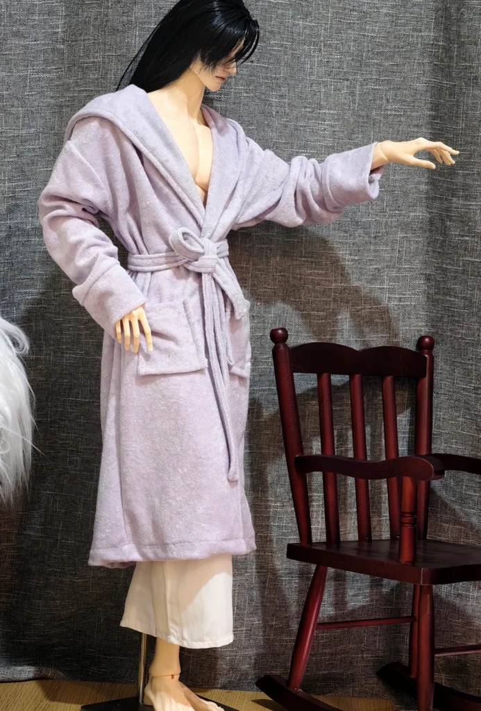 【ID75】バスローブ 62cmドール 68cmドール 1/4ドール