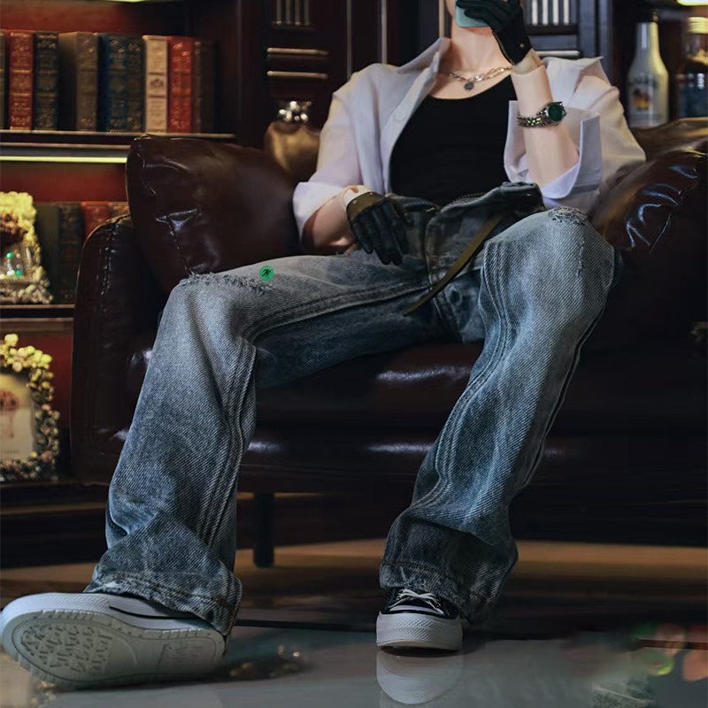 【ID75】 ダメージデニム ダメージジーンズ 3色 77cmドール