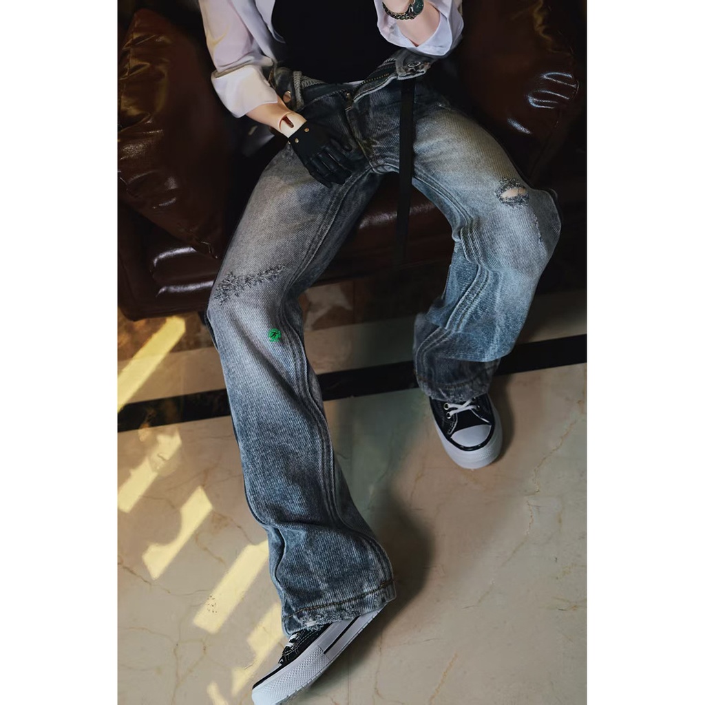 【ID75】 ダメージデニム ダメージジーンズ 3色 77cmドール