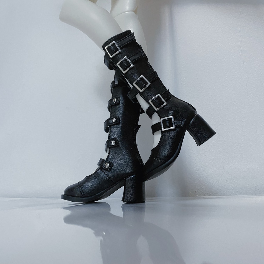 1/4ドール靴 グラディエーターブーツ ハイヒール