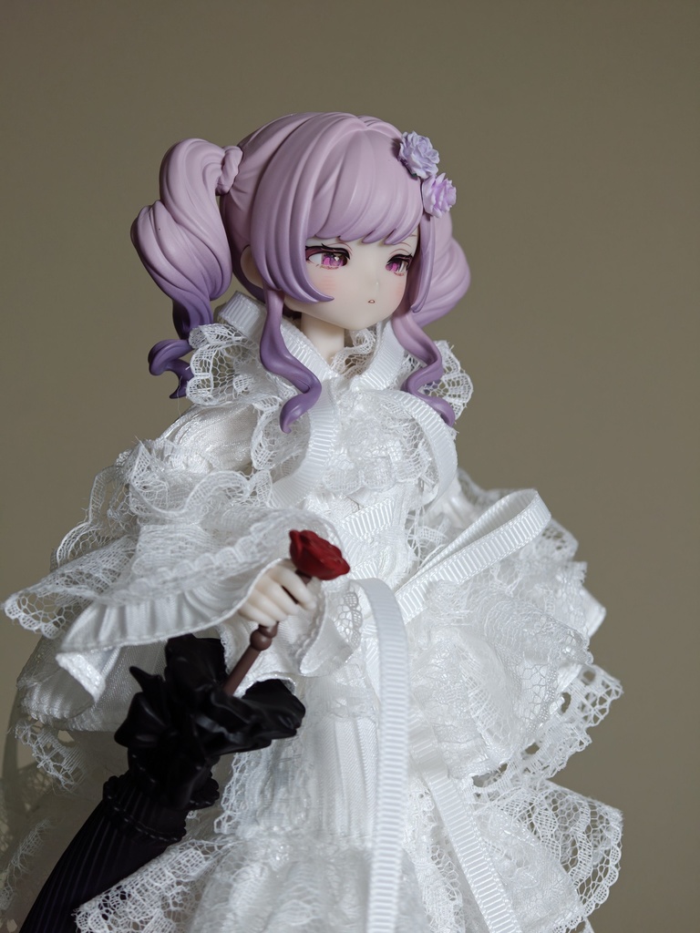 1/4ドール服 ワンピース+ヘッドドレス 1/6ドール服 1/3ドール服 OB24