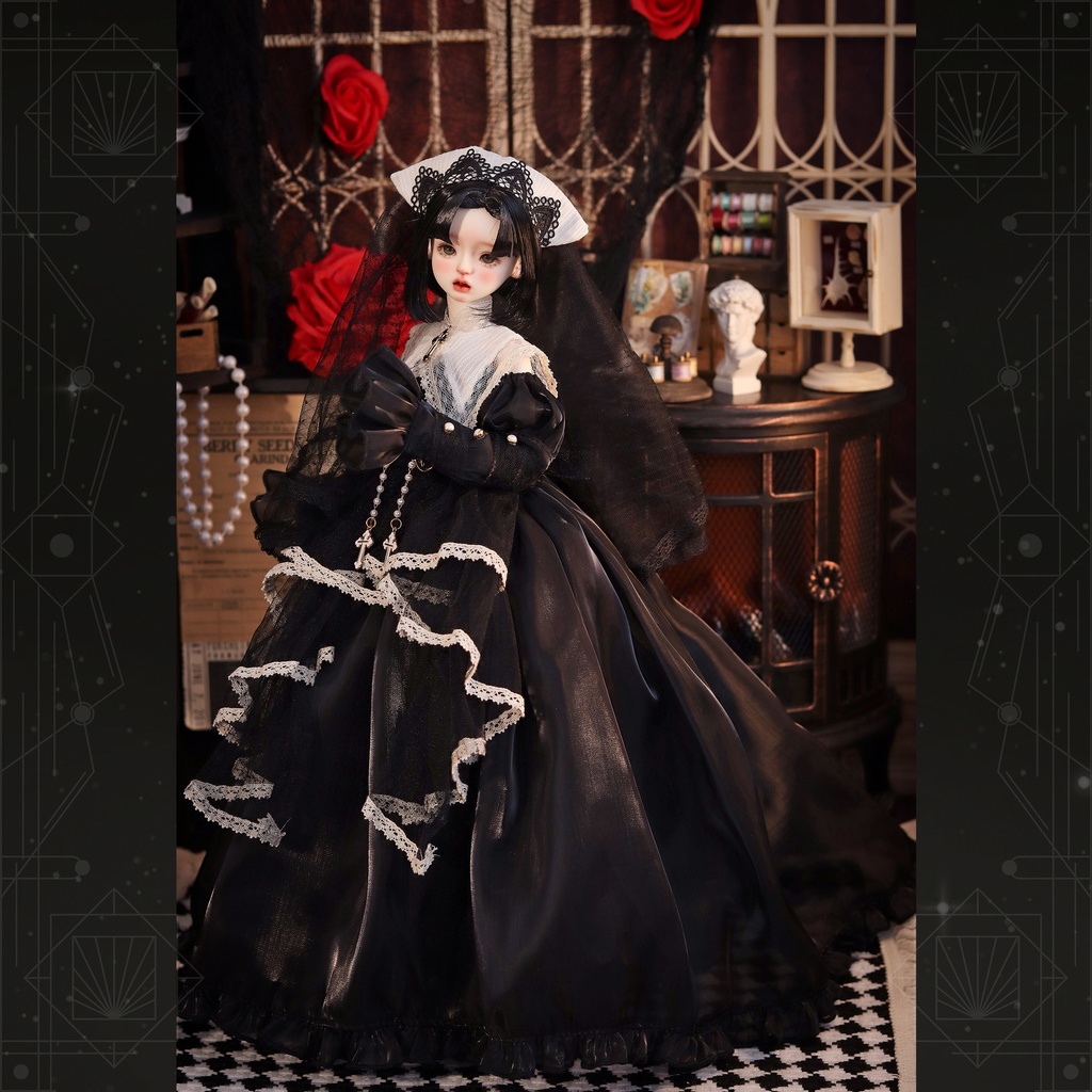 1/4ドール服　シスター服　7点セット