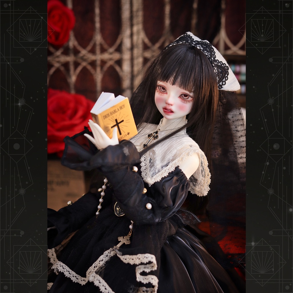 1/4ドール服　シスター服　7点セット