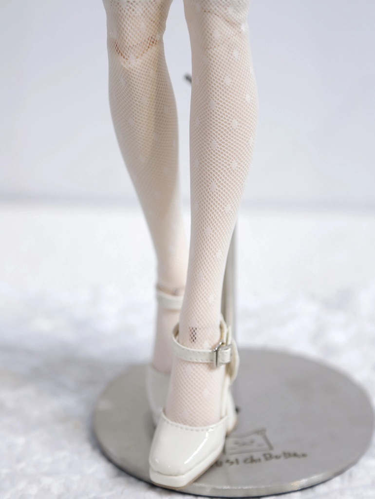 1/4ドール服 オーバーニーソックス ハート柄