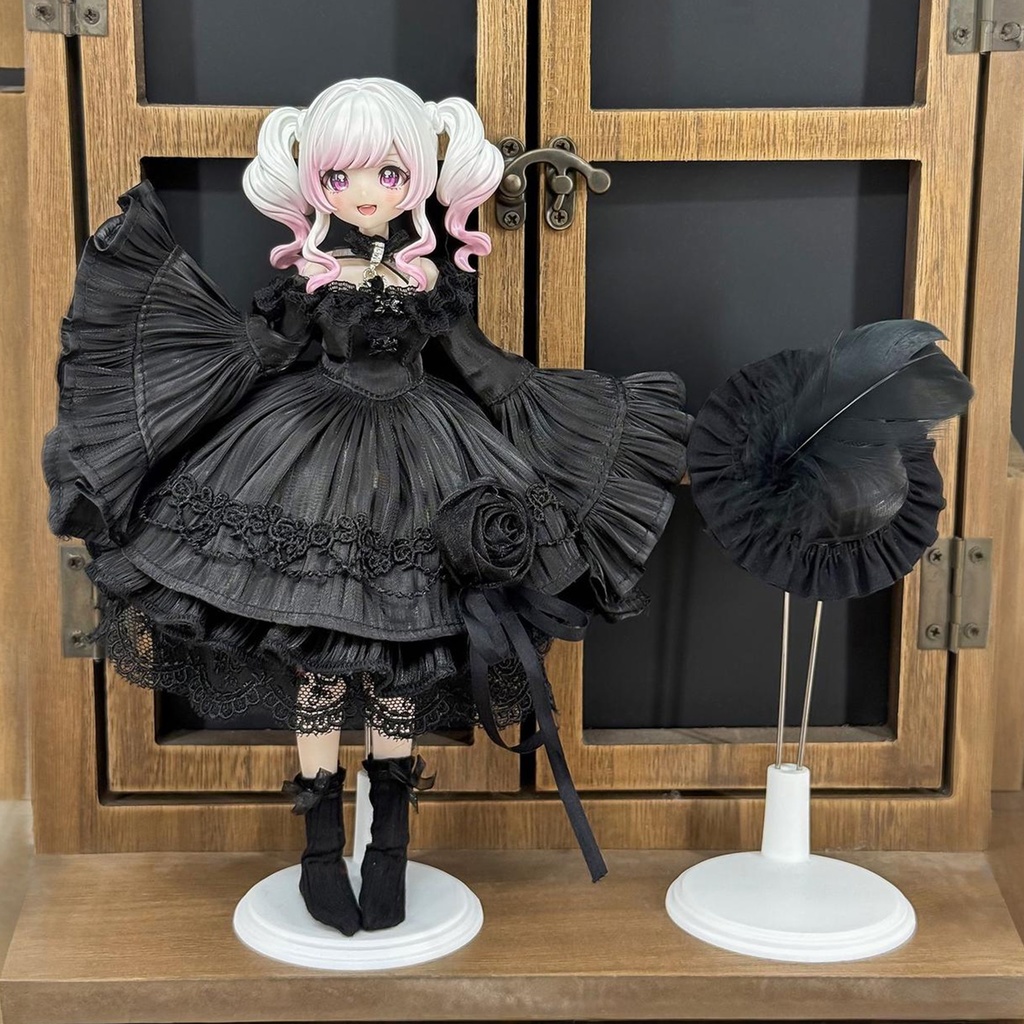 黒薔薇ドレス　7点セット　1/6ドール服　Azone　ob22　ob24