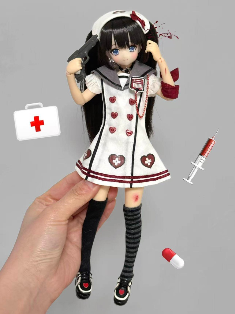 1/6ドール服 Azone ob22 ob24 ナース 6点セット - Brezza - BOOTH