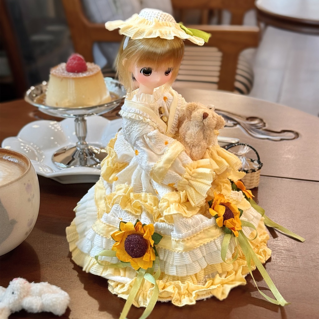 1/6ドール服　Azone　ob22　ob24　ひまわりのお茶会　3点セット