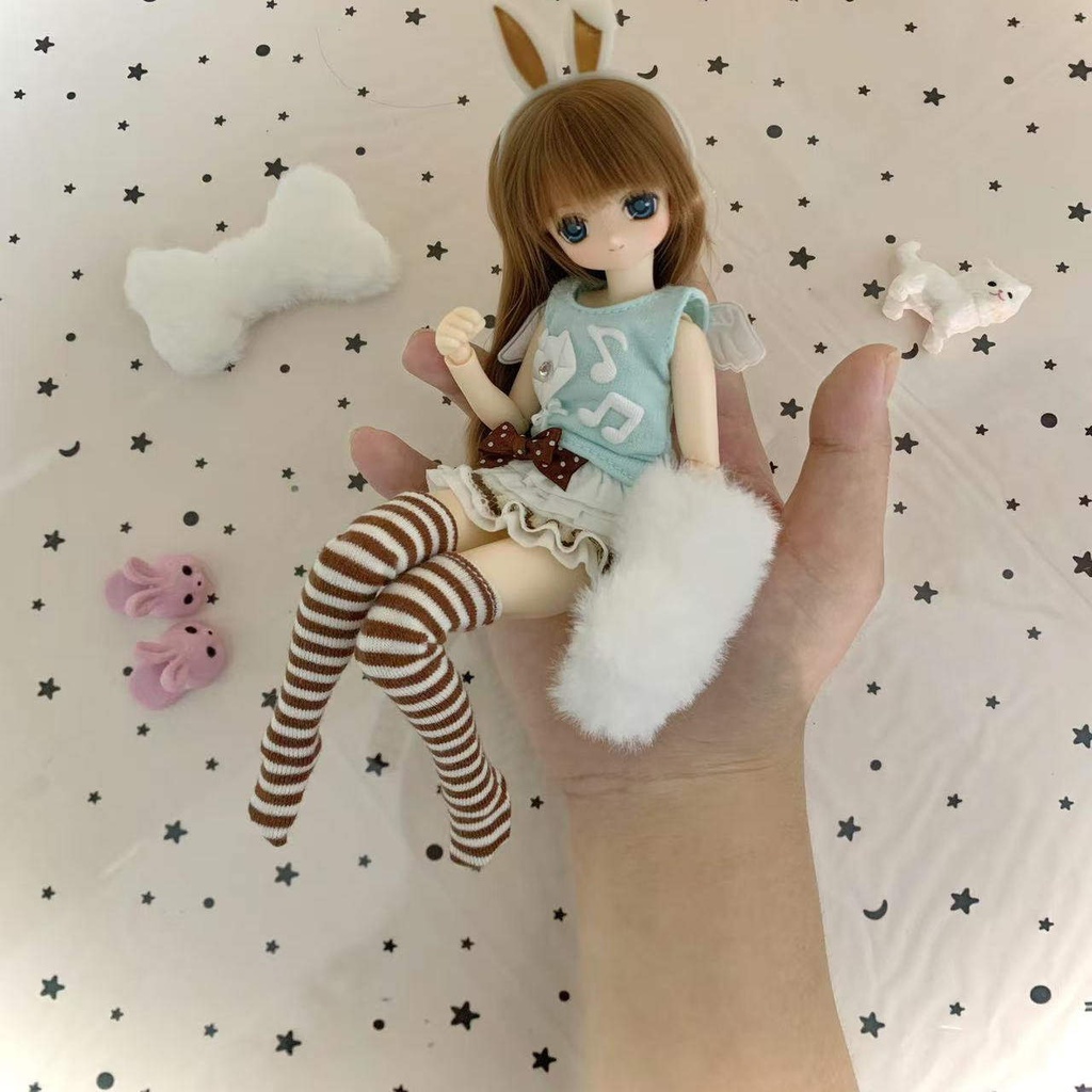 1/6ドール服 ノースリーブトップス ピュアニーモ S オビツ24 オビツ22 天使の羽 音符