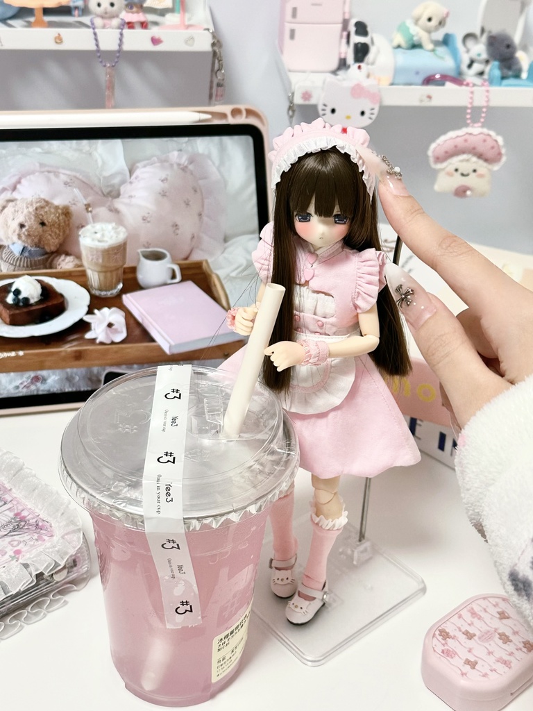 1/6ドール服 スイートメイド服 6点セット ピュアニーモ S オビツ24 オビツ22