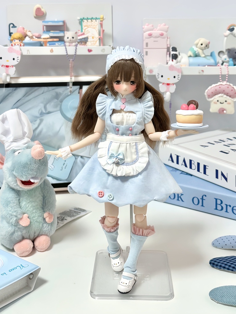 1/6ドール服 スイートメイド服 6点セット ピュアニーモ S オビツ24 オビツ22