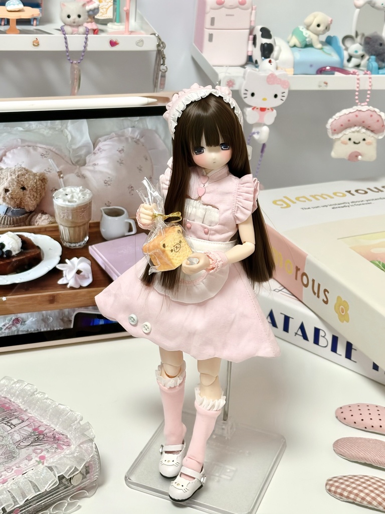 1/6ドール服 スイートメイド服 6点セット ピュアニーモ S オビツ24 オビツ22