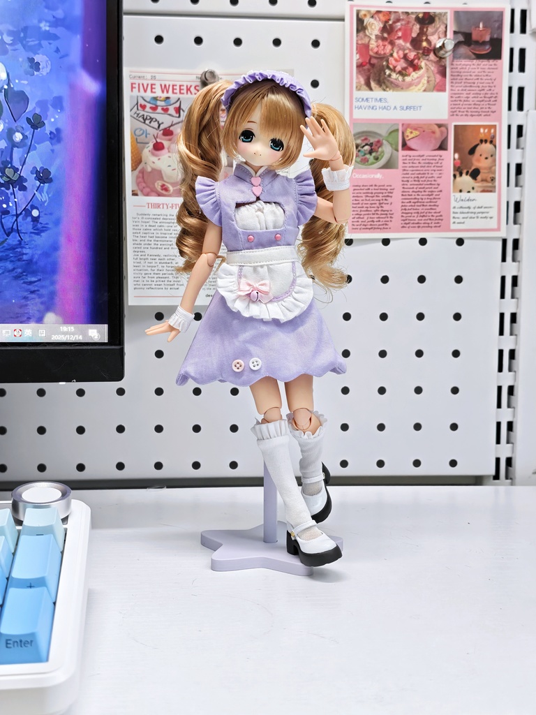 1/6ドール服 スイートメイド服 6点セット ピュアニーモ S オビツ24 オビツ22