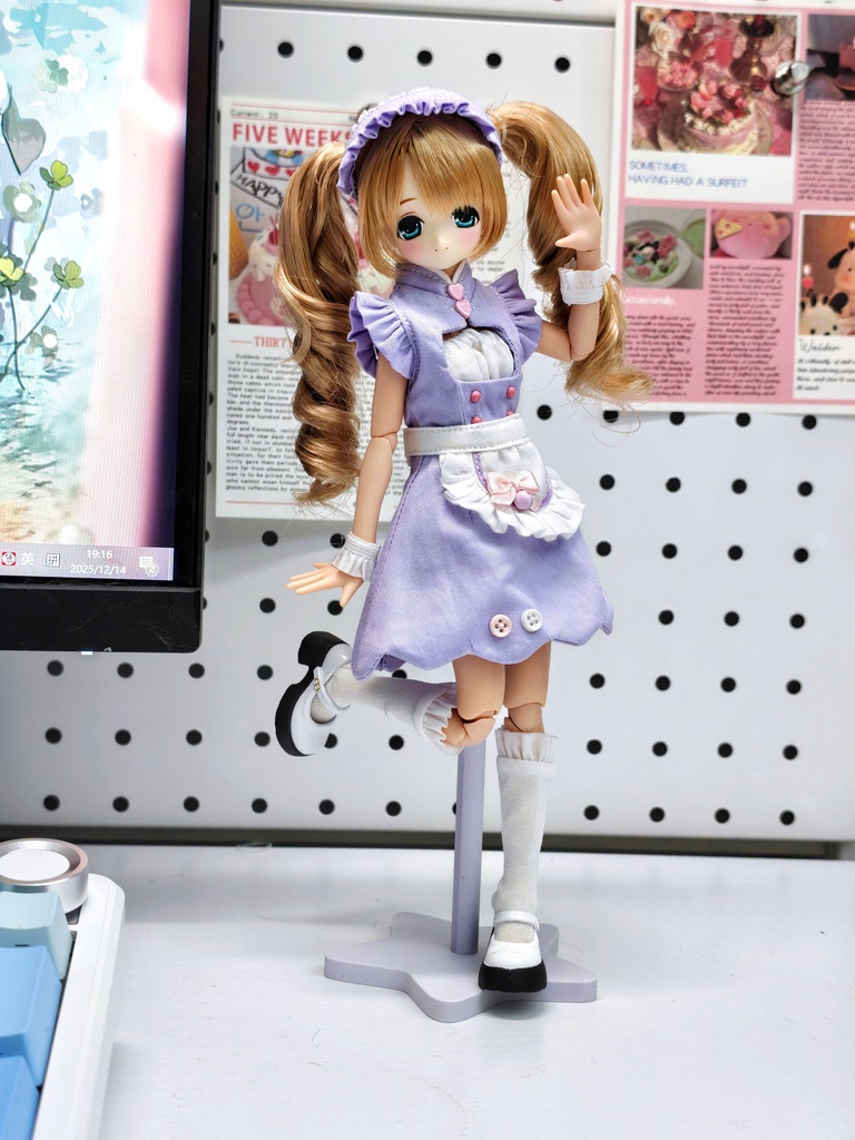 1/6ドール服 スイートメイド服 6点セット ピュアニーモ S オビツ24 オビツ22