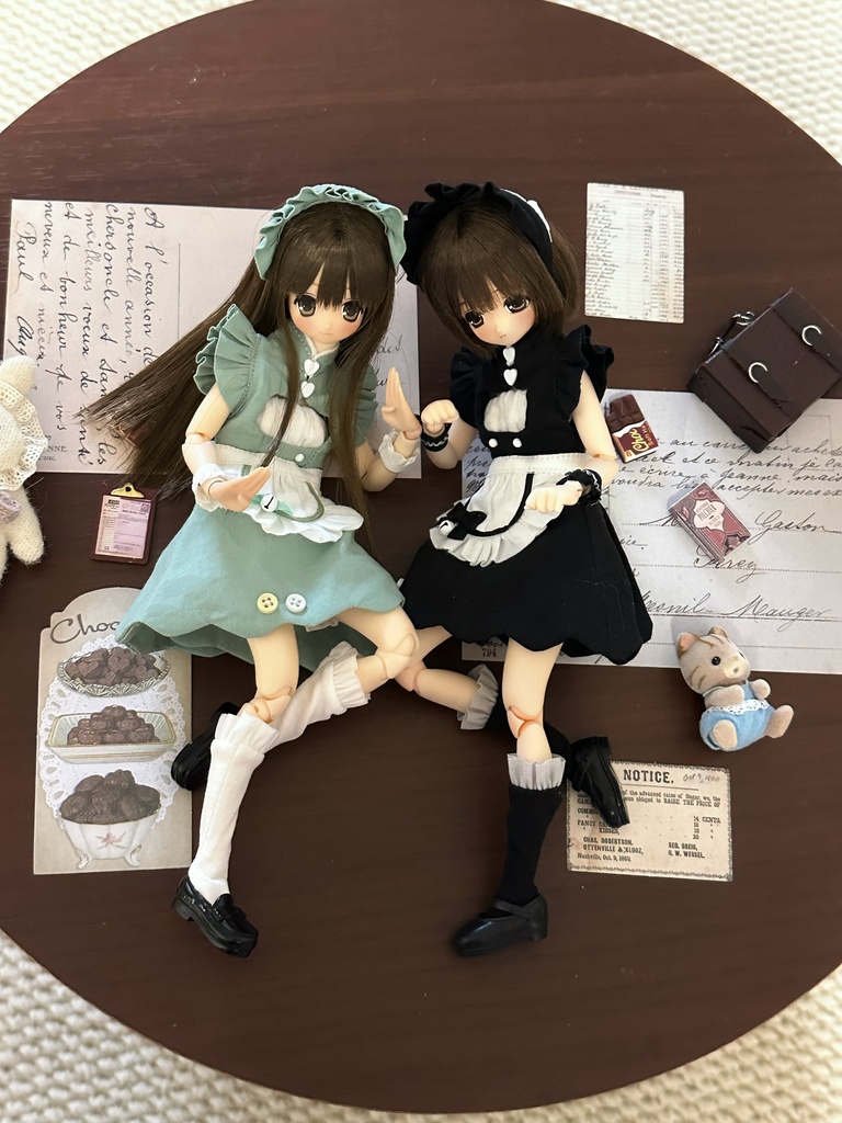 1/6ドール服 スイートメイド服 6点セット ピュアニーモ S オビツ24 オビツ22