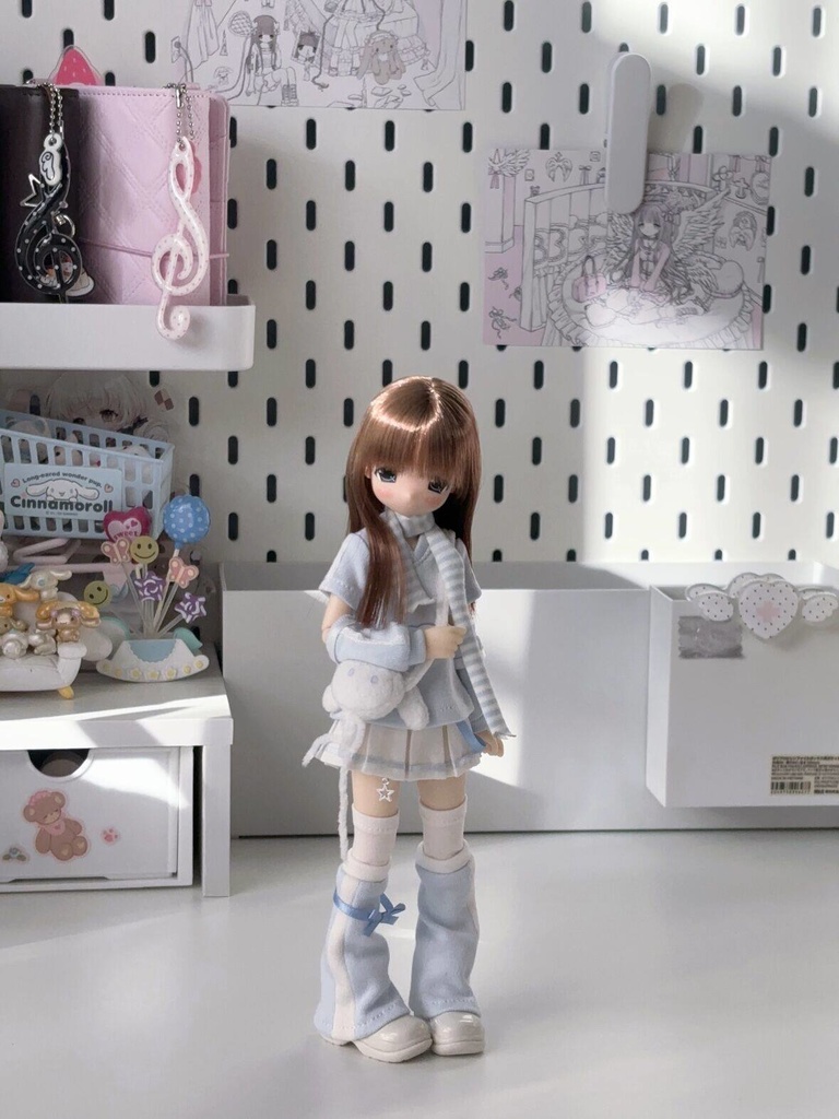 ピュアニーモ S　1/6ドール服　ミルキーブルーコーデ　7点セット　　