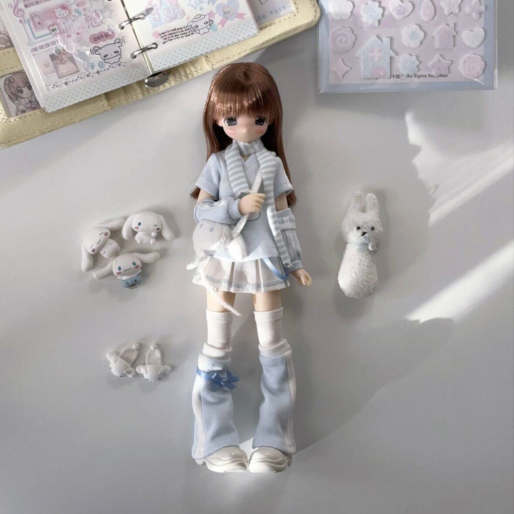 ピュアニーモ S　1/6ドール服　ミルキーブルーコーデ　7点セット　　