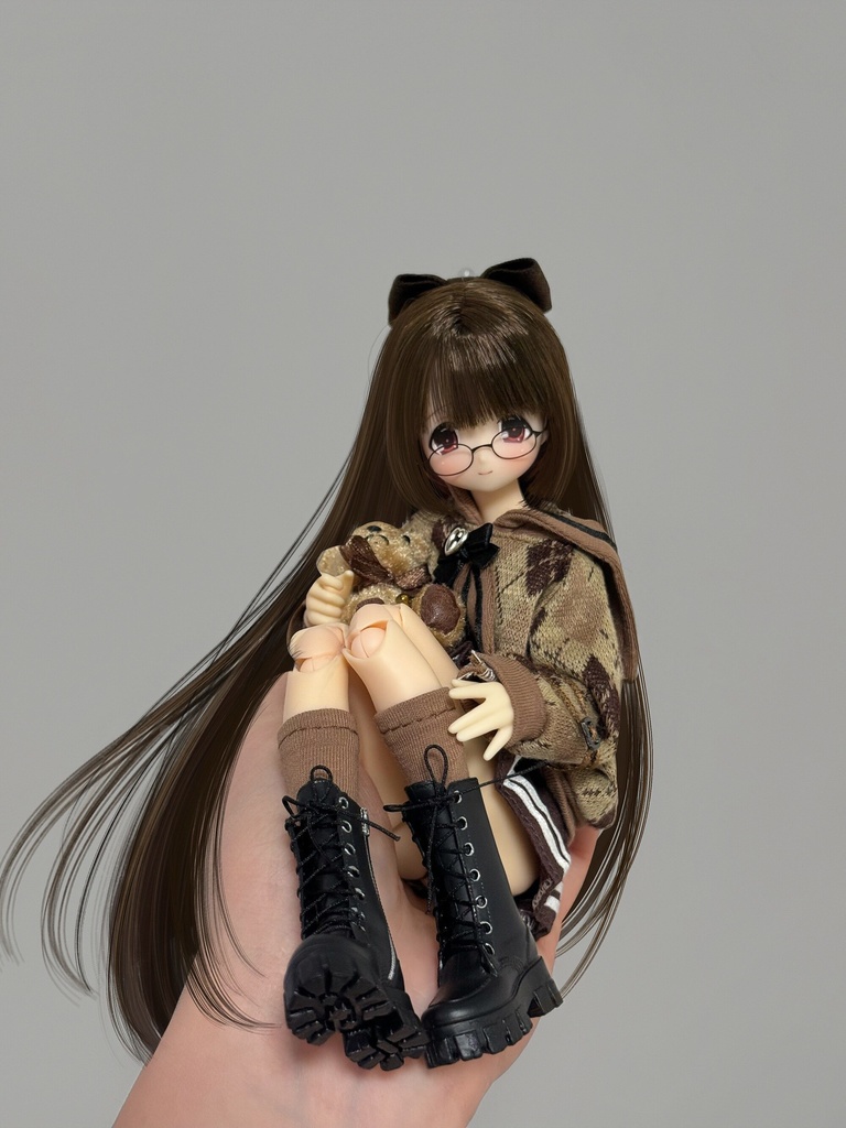 1/6ドール服 アーガイルニットコーデ 4点セット ピュアニーモ S ピュアニーモ M オビツ24 オビツ22