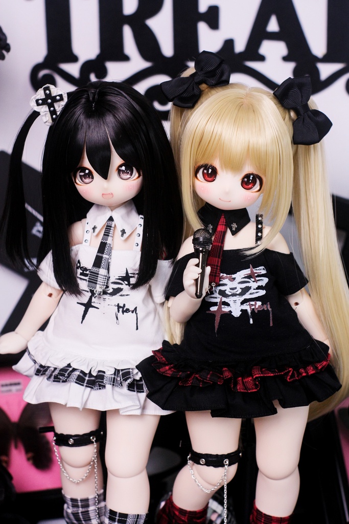 1/4ドール服 地雷系コーデ 4点セット