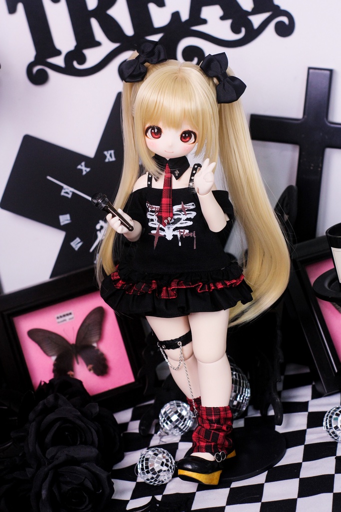 1/4ドール服 地雷系コーデ 4点セット