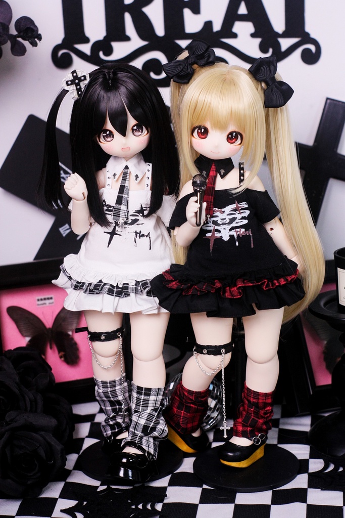 1/4ドール服　地雷系コーデ　4点セット