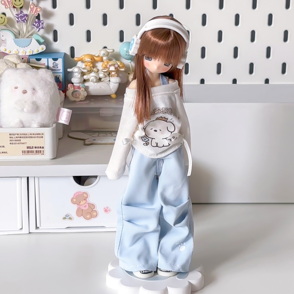 1/6ドール服 オフショルダーコーデセット ピュアニーモ S ピュアニーモ M オビツ24 オビツ22