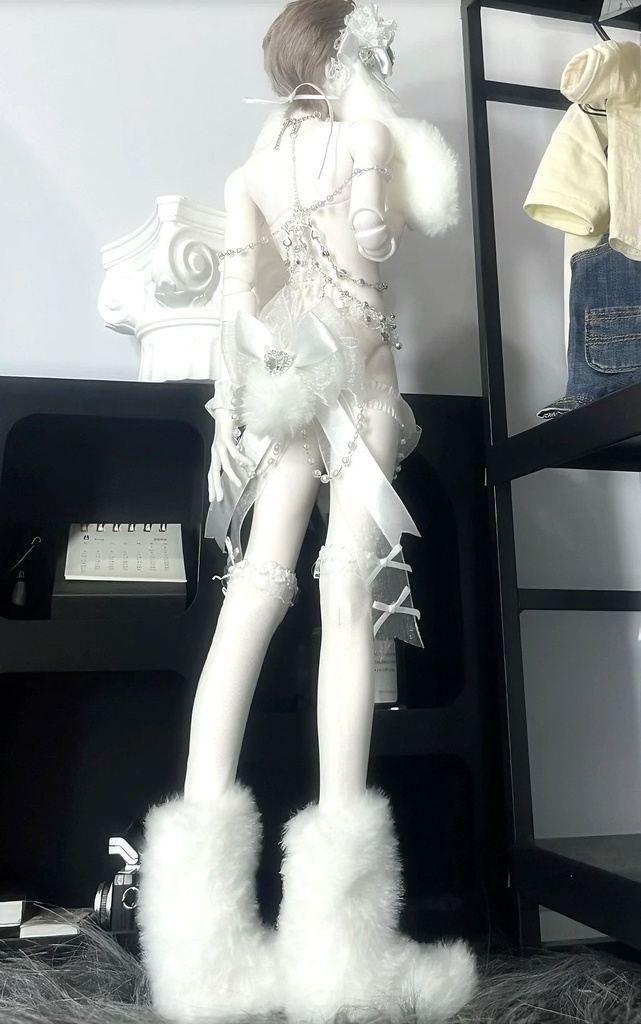 1/4ドール服 チェーンランジェリー ドール用 ウサ耳 兎耳