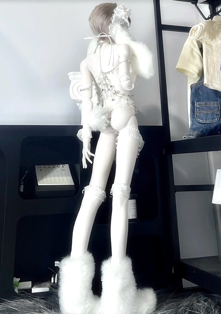 1/4ドール服 チェーンランジェリー ドール用 ウサ耳 兎耳