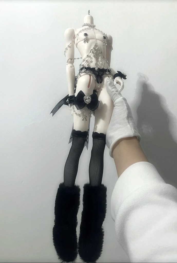 1/4ドール服 チェーンランジェリー ドール用 ウサ耳 兎耳