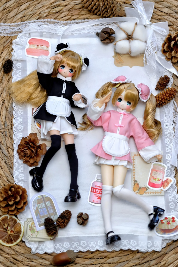 1/6ドール服 チャイナ娘風 ピュアニーモ S ピュアニーモ M オビツ24 オビツ22