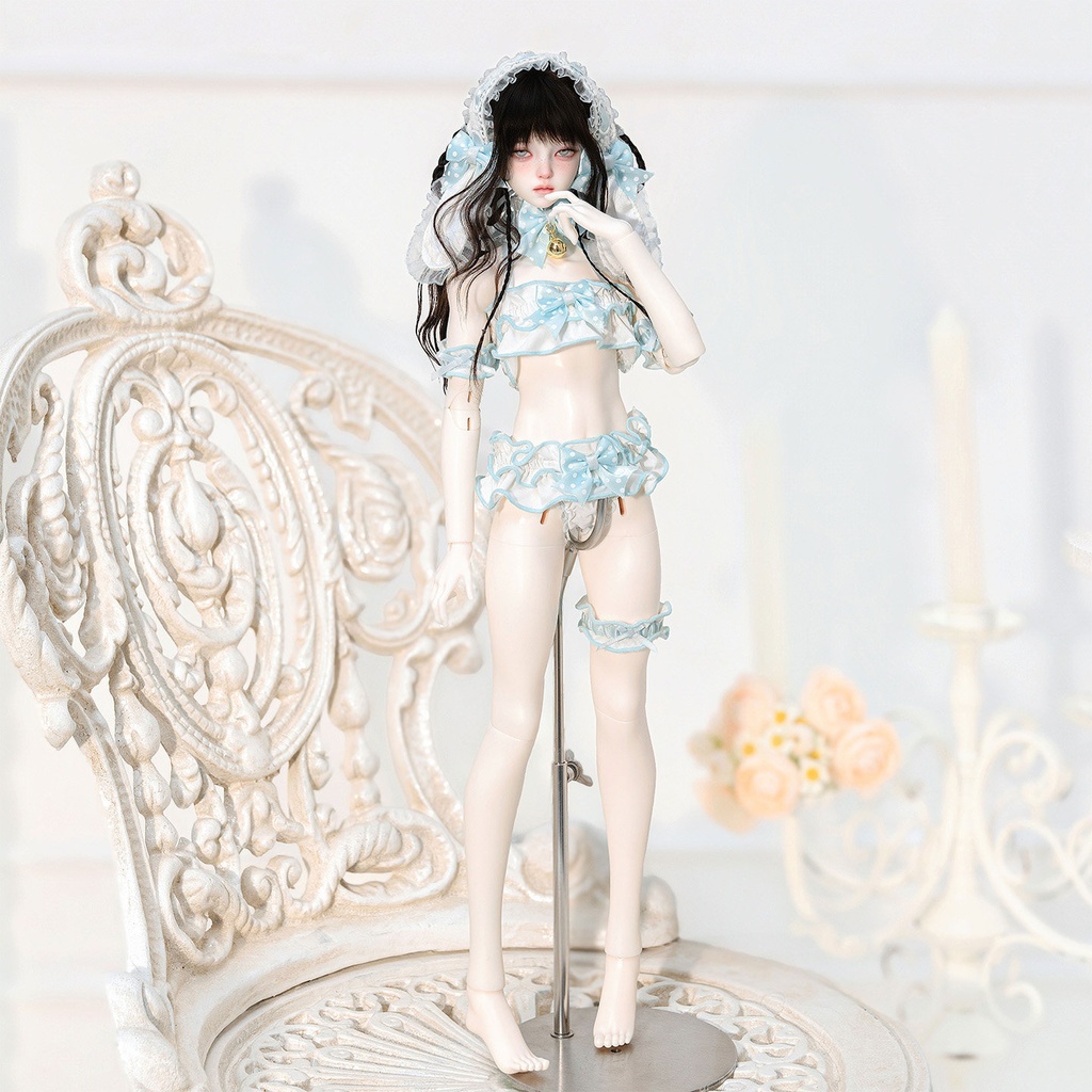 1/4ドール服 リボン垂れ耳うさぎ ランジェリーセット