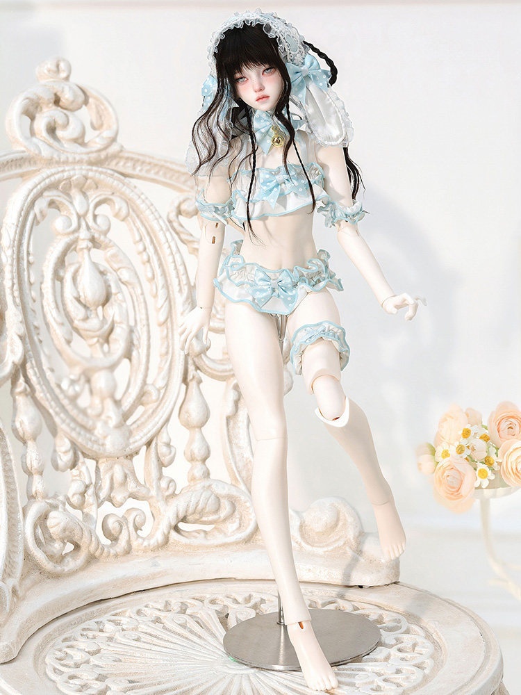 1/4ドール服 リボン垂れ耳うさぎ ランジェリーセット