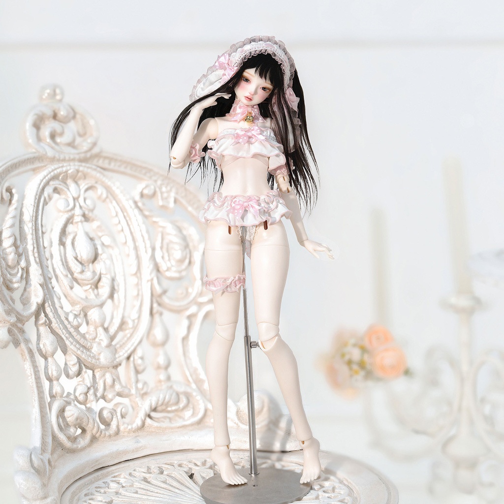 1/4ドール服 リボン垂れ耳うさぎ ランジェリーセット