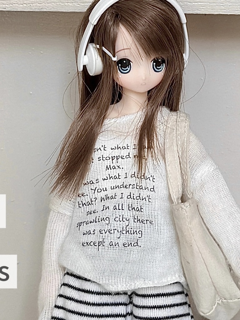 1/6ドール服 ブラウス ボーダーパンツ ピュアニーモ S ピュアニーモ M オビツ24 オビツ22