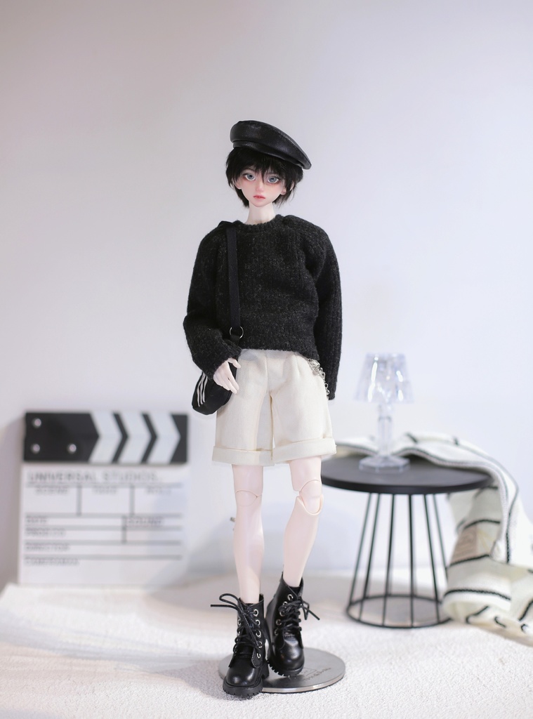 1/4ドール服 ハーフパンツ ベルト付き