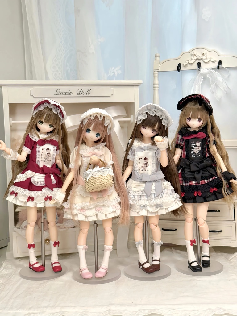 メイドワンピースセット Azone OB22 OB24 OB26 オビツ22 オビツ24 オビツ26 1/6ドール服 ピュアニーモ S ピュアニーモ M