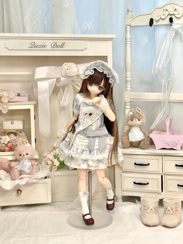 メイドワンピースセット Azone OB22 OB24 OB26 オビツ22 オビツ24 オビツ26 1/6ドール服 ピュアニーモ S ピュアニーモ M