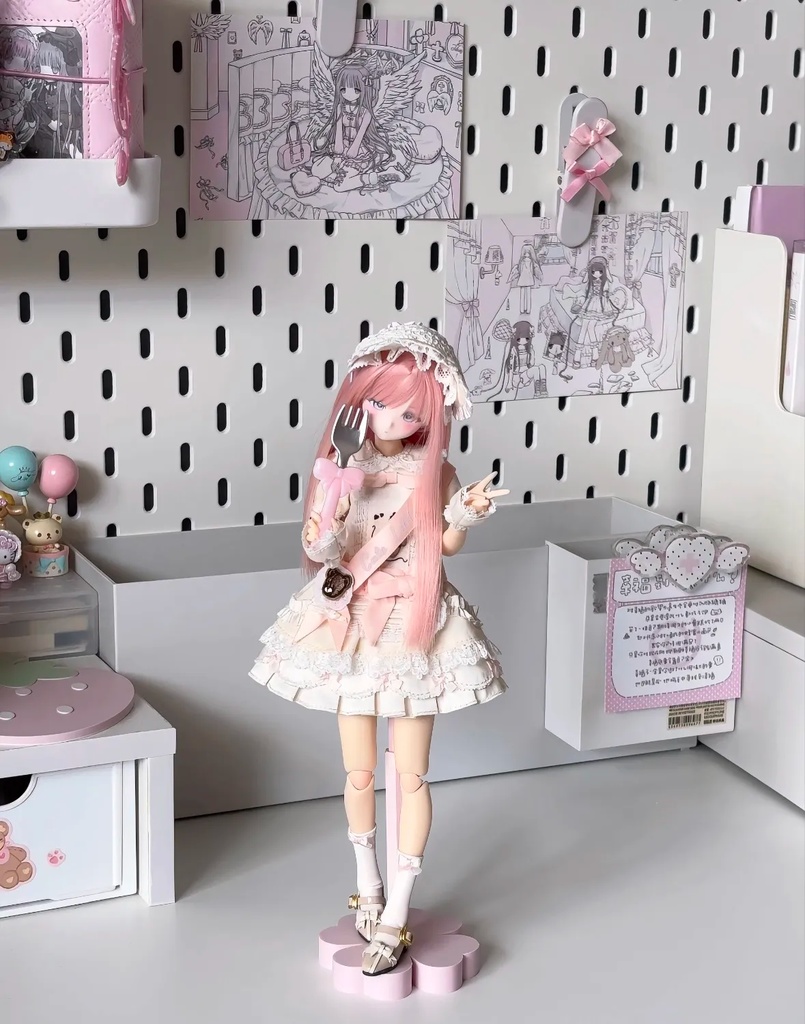 メイドワンピースセット Azone OB22 OB24 OB26 オビツ22 オビツ24 オビツ26 1/6ドール服 ピュアニーモ S ピュアニーモ M